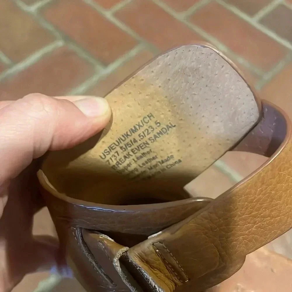 Gentle Souls Break‎ Even Tan Sandals 7